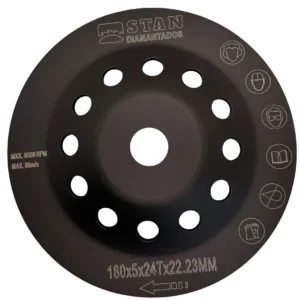 REBOLO DIAMANTADO 180MM S ROSCA